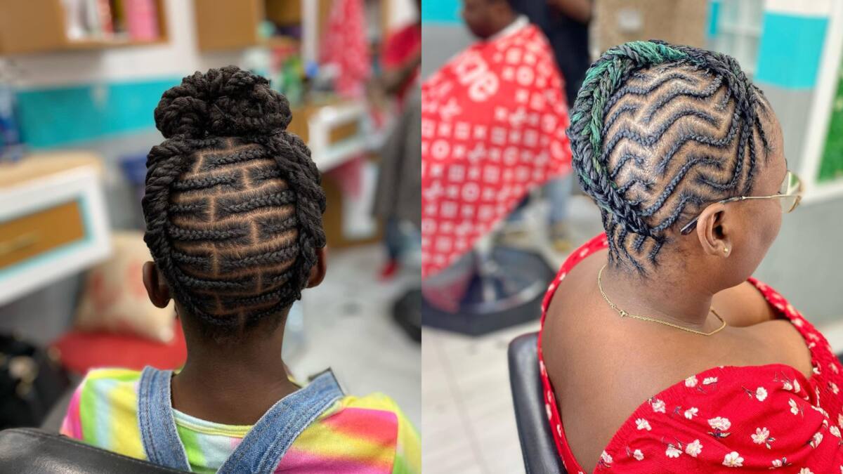 A Braided Babe🥰🤌🏾 Small straight up with extra curls . Client came ... |  TikTok